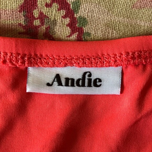 ANDIE Size XXXL Mallot One 1-Piece Dual-Lauered Vivid Orange Swimsuit $98 NEW - Picture 5 of 12